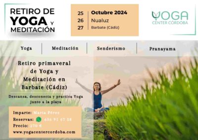 Retiro de Yoga y Meditación en Córdoba: practica Yoga en la playa